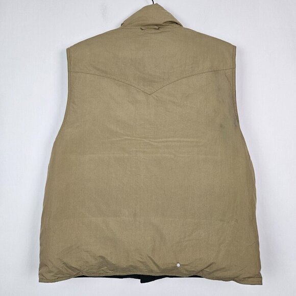 POLO Ralph Lauren Reversible Down Vest Hunter Green/Tan L - Picture 7 of 11
